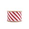 LaRibbons 2 1/2" Wired Ribbon | Red/White Stripe | 10 Yard Roll